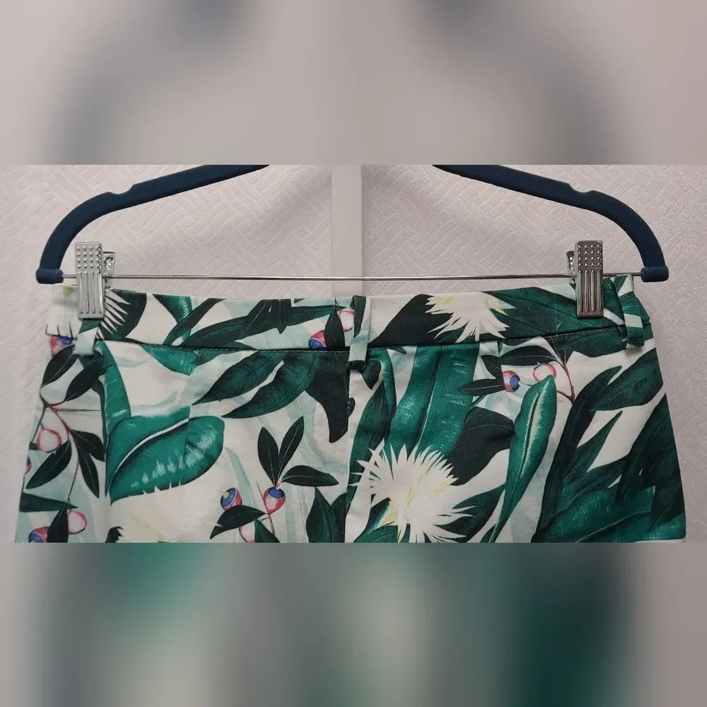 ANNA CLOVER x H&M Tropical Botanical Print Pants Sz 10